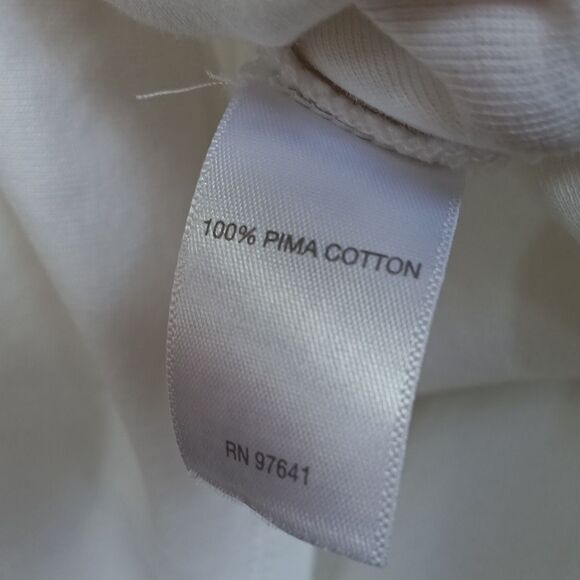 J. Jill White Short Sleeve Pima Cottom Tee Tunic - Picture 3 of 4